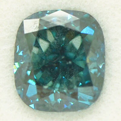 Fancy Blue Diamond Loose Cushion Shape VS2 Natural Enhanced Polished 1.03 Carat - Image 1 of 4