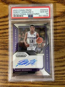 PSA 10 2020 Panini Prizm Robert Woodard II Sensational Signatures #SS-RW2 Rookie - Picture 1 of 2
