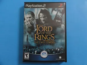 PS2 LORD OF THE RINGS TWO TOWERS ARTE DE PORTADA ORIGINAL Y ESTUCHE DE VIDEO DVD DE GRAN ÉXITO - Imagen 1 de 3