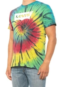 Camiseta multicolor con logotipo de Levi's Swirl Tie Dye talla L - Imagen 1 de 2