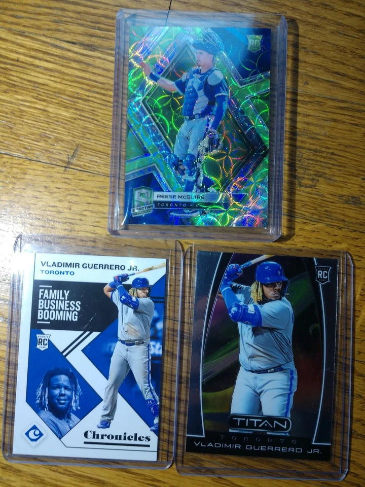 2019 Spectra Reese McGuire /49 (2x) Vladimir Guerrero Jr RC Titan, Chronicles - Image 1 of 4