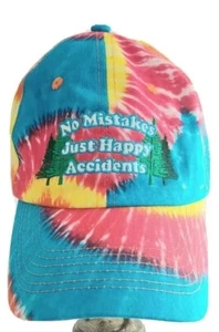 Bob Ross Hat Official Licensed  Adjustable Cap Spencers 2017 Multi Tie dye Color - Picture 1 of 8