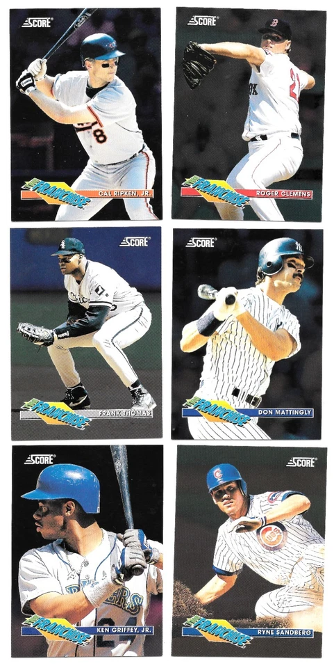 1993 Score "The Franchise" baseball complete insert set of 28 cards. - Image 1 of 1