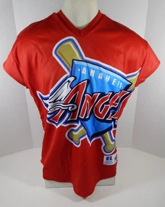 Rare 1999 Anaheim Angels Authentic Red Jersey Turn Ahead The Clock 48 Russell - Picture 1 of 6