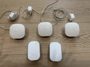 Used Eero Dual Band Wi-Fi 5 Dual Band Mesh System - 3 Pack + 2 Beacon Extenders - Picture 1 of 5