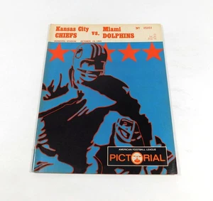 1969 Miami Dolphins at Kansas City Chiefs AFL Football Program 19.10.69 - Bild 1 von 2
