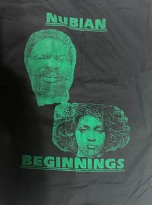 CAMISETA RARA VINTAGE AÑOS 90 AFROAMERICANA NEGRA AMERICANA NUBIA GRÁFICA - Imagen 1 de 8