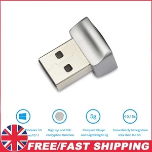 Metal Biometric Scanner Padlock Laptop PC USB Biometric Scanner for Windows10/11 - Afbeelding 1 van 10