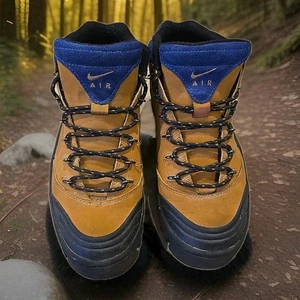 Vintage Nike ACG Women’s 6.5 Brown Leather Hiking Boots Waterproof Suede - Picture 1 of 8
