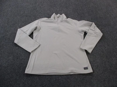 Patagonia Jacket Womens L White Micro D Fleece Hiking Outdoor Pullover 26277 - Image 1 of 4