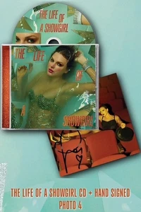 Taylor Swift - CD The Life of a Showgirl + paquete de 1 y 4 fotos firmadas a mano - - Imagen 1 de 2