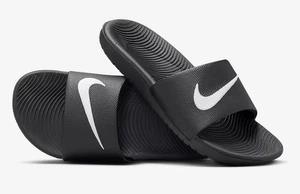 Kid's Nike Kawa Slide Black/White Size 11 Little Kids - Picture 1 of 6