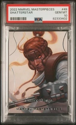 2022 Marvel Masterpieces Shatterstar /1499 PSA 10 Pop 1 - Image 1 of 2