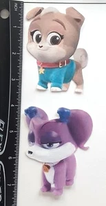 Lot of 2 Paw Patrol Dogs Purple Girl Star SINGLE LAYER Embellishments 927 - Picture 1 of 1