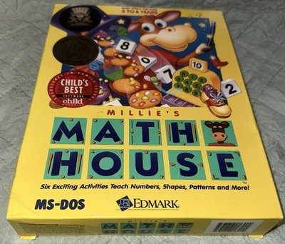 Millie's Math House, PC/ms-dos, EDMARK, 1992, Great Condition, CIB! - Image 1 of 4