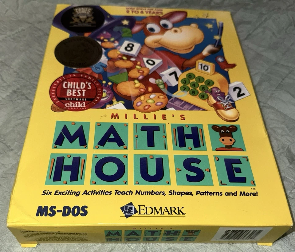 Millie's Math House, PC/ms-dos, EDMARK, 1992, Great Condition, CIB! - Image 1 of 4