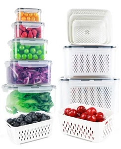 7 PCS Fruit Storage Containers for Fridge - Fruit Containers for Refrigerator... - Picture 1 of 6