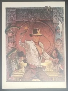 INDIANA JONES RAIDERS OF THE LOST ARK Pinup 1 Loose Page Starlog Scrapbook 1984 - Picture 1 of 2