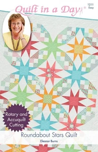 Roundabout Stars Quilt pattern from Quilt in a Day, Eleanor Burns, Easy 1211 - Picture 1 of 2