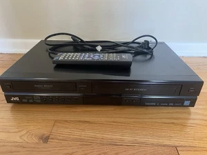 JVC DR-MV150B Combo Player VHS DVD Recorder HDMI 1080p with Remote Tested Works - Picture 1 of 12