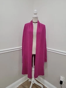 Neiman Marcus Damen 100 % Kaschmir vorne offen Staubtuch Strickjacke Pullover XL - Bild 1 von 7