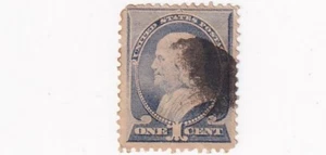 STAMPS US SCOTT 212 "Benjamin Franklin" 1 CENT 1887 USED - F - Picture 1 of 1