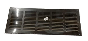 TRUaire 24" x 8" Duct Opening Baseboard Return Air Grille Vent Cover Grill Black - Picture 1 of 1