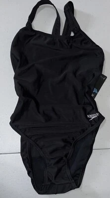 Speedo One Piece Pro LT Women's Swimsuit Super Pro Solid Black Size 8/34 - Image 1 of 4