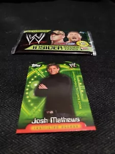 2006 Topps WWE Insider English UK Wrestling Base Card #56 Josh Matthews TNA WWF - Picture 1 of 15