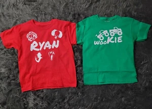 CUSTOM TODDLER COTTON T-SHIRTS. GLOW IN THE DARK TEXT AVAILABLE! - Picture 1 of 9