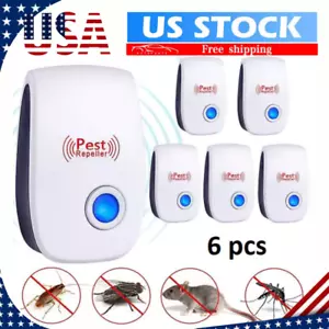 6 pcs Ultrasonic Pest Repeller Control Electronic Repellent Mice Bug Rat Reject - Picture 1 of 14