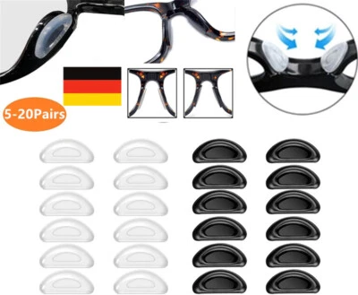 20 Paare Nasenpads für Brillen Selbstklebend Rutschfeste Brille Nasenpads, Nasen - Bild 1 von 4