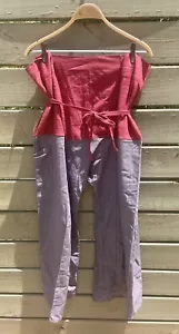 Pantalones Harén Pescador Tailandés Hippie TALLA ÚNICA 100% Algodón - Imagen 1 de 14