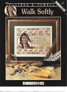 Walk Softly Linda K Powell Dimensions Cross Stitch Chart - Picture 1 of 1
