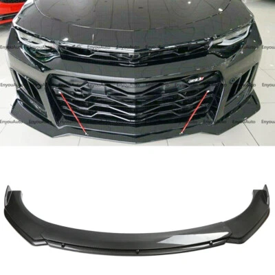 For Chevrolet Corvette UNIVERSAL Front Bumper Lip Spoiler Splitter Carbon Fiber Foto 1 de 4