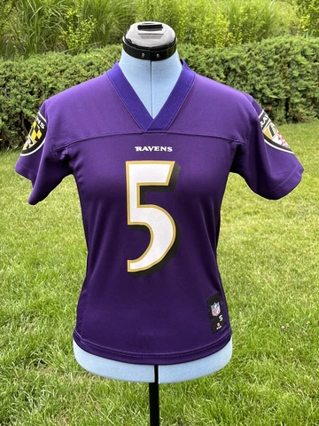 Baltimore Ravens Joe Flacco Jersey Youth Small NFL Players Team Apparel #5 Cover