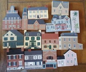 Vintage The Cat's Meow Village Hagerstown Series Lot of 14 pcs 92'93' 94' 95' - Picture 1 of 4