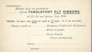 USA ca 1912 Tanglefoot Fliegenband Insekt Werbung Ganzsache Karte #UX24 - Bild 1 von 2