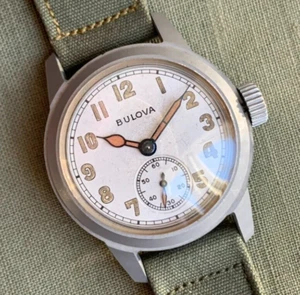 1943 Bulova 1917-H 10AK US Military Issued WWII Wristwatch - Customized - Picture 1 of 12