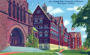 Burlington Vermont University of Vermont College Reihe Postkarte - Bild 1 von 2
