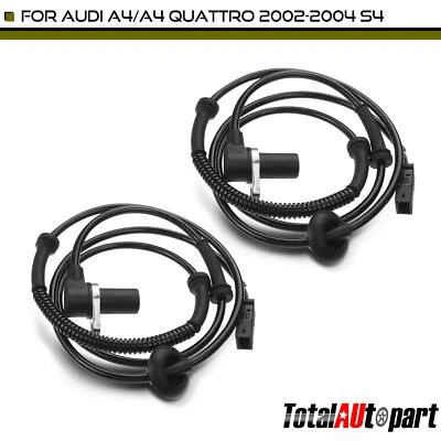 2x Sensor de velocidad de rueda ABS para Audi A4 A4 Quattro 2002-2004 S4 trasero izquierdo y derecho Foto 1 de 4