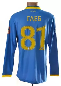 BATE BORISOV 2016 AWAY FOOTBALL SHIRT XL MATCH WORN ISSUE #81 HLEB - Picture 1 of 6