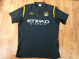 MANCHESTER CITY 2009-2010 MENS L LARGE 44" UMBRO AWAY SHIRT BELLAMY #39 - Picture 1 of 3