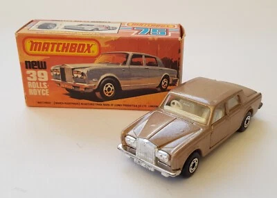Rarer Gold Matchbox Superfast No. 39, Rolls Royce Superb mint Condition - Image 1 of 4