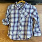 Old Navy Kids Girl's Multicolor Plaid Long Sleeve Button Up Shirt Size 5T/5A