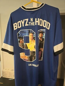 Boyz n the Hood Jersey/Camisa Azul XXL SS Hip-hop Rap Informal Hipster - Imagen 1 de 4