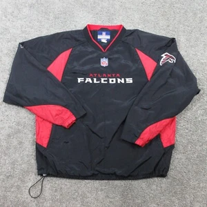 Atlanta Falcons Jacket Mens Extra Large Black Onfield Team Apparel Windbreaker - Picture 1 of 16