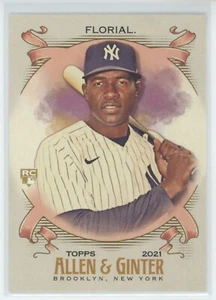 Topps Allen & Ginter 2021 - Estevan Florial RC #268 Rookie - New York Yankees casi nuevo - Imagen 1 de 2