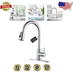 Versatile Kitchen Faucet with Pull-Down Sprayer - Perfect for Laundry & RV - Picture 1 of 9
