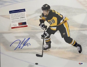 Jake Guentzel  Signed Pittsburgh Penguins  11x14 Photograph PSA COA AF66972 - Picture 1 of 2